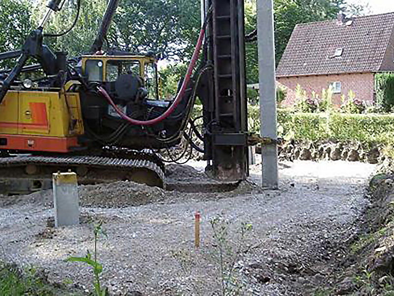 Langzeitschwingungsüberwachung an einer Baustelle